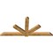Ekena Millwork Kennewick Rough Sawn Timber Gable Bracket, Western Red Cedar, 96"W x 44"H x 4"D x 6"F, 11/12 Pitch GBW096X44X0406KEN00RWR - alternate 4